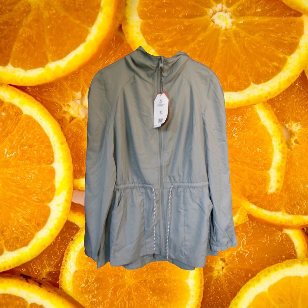 NWT Avalanche Long Hooded Drawstring Waist Lightweight‎ Coat Size XL